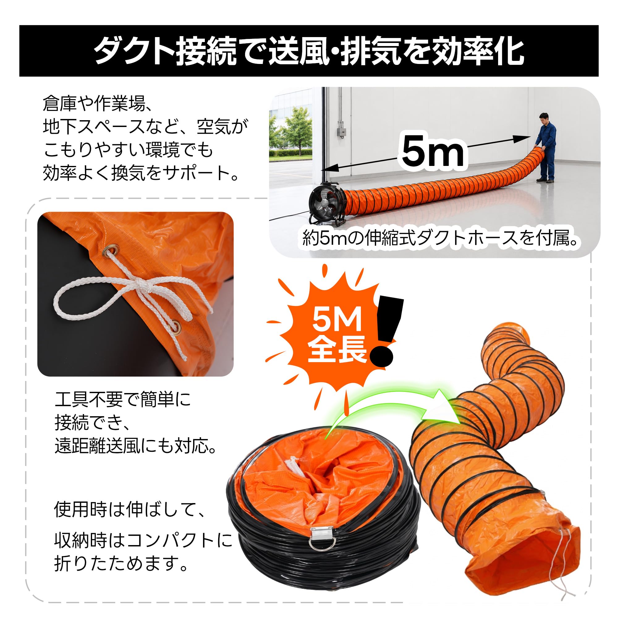 【16インチ】送風機 排気シャフトホース付き風量5870m³/h羽根径400mm Amazon.co.jp: 送風機 排気シャフトホース付き 風量5870m³/h 羽根径